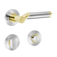 Hochwertige Bicolor Schraubrosettengarnitur Lightning PZ (Profilzylinder)