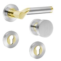 Hochwertige Bicolor Schraubrosettengarnitur Lightning PZ (Profilzylinder)