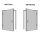Einsteckschloss Klasse 1  für Zimmertüren PZ (Profilzylinder) Dornmaß 55 mm Stulp 20 mm, silber, Flüsterfalle Rechts