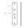 Langschild Core 2 Q | V2A Edelstahl poliert | lose gelagert WC/Bad
