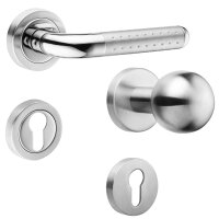 Hochwertige Bicolor Rosettengarnitur Angel 2 BB (Buntbart)