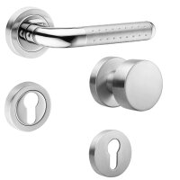 Hochwertige Bicolor Rosettengarnitur Angel 2 PZ (Profilzylinder)