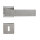 Hochwertige eckige Edelstahl Rosettengarnitur Square Tall Q BB (Buntbart)
