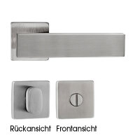 Hochwertige eckige Edelstahl Rosettengarnitur Square Tall...