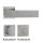 Hochwertige eckige Edelstahl Rosettengarnitur Square Tall Q WC / Bad