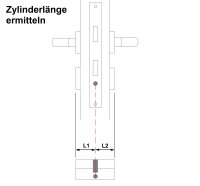 DIN zert. Profilzylinder mit Not+Gefahrenfunktion 27/35