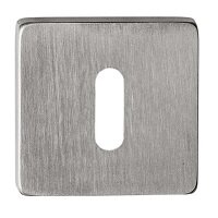 Hochwertige eckige Edelstahl Rosettengarnitur Bauhaus Q...