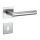 Dr&uuml;ckergarnitur New Orleans Q | 3 mm Magnet-Flachrosette | festdrehbare Lagerung | V2A Edelstahl matt
