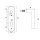 Feuerschutz Kurzschild PZ (Profilzylinder) Edelstahl matt | Dr&uuml;cker/Dr&uuml;cker New Orleans