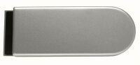 Glastürschloss Studio D Aluminium EV1 silber matt inkl. 3-tlg. Bänder Serie D Studioform Alu inkl. 3-tlg. Bänder - PZ (Profilzylinder)