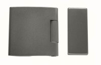 Glastürschloss Studio D Aluminium EV1 silber matt inkl. 3-tlg. Bänder Serie D Studioform Alu inkl. 3-tlg. Bänder - PZ (Profilzylinder)