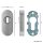 ovale Schutzrosette | Zylinderschutz | Aluminium F1 | H&ouml;he 14 mm | *Made in Germany*