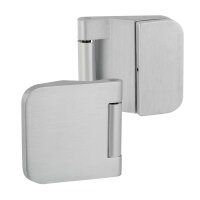 2-tlg. und 3-tlg. Bandpaar Aluminium EV1 fein matt für Glastürschlösser 3-tlg. Bandpaar Aluminium EV1 fein matt
